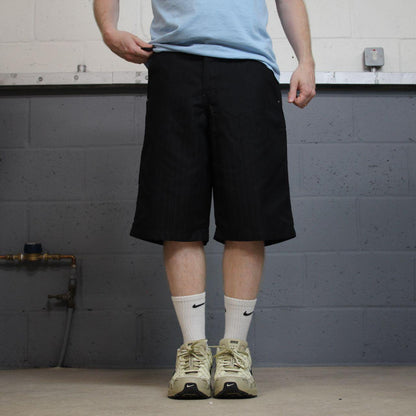 Dickies stripe chino shorts carpenter black Chino skater / surf shorts stripey baggy