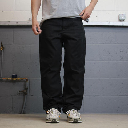 Dickies chino work pants faded black Straight leg twill chino skate style trousers