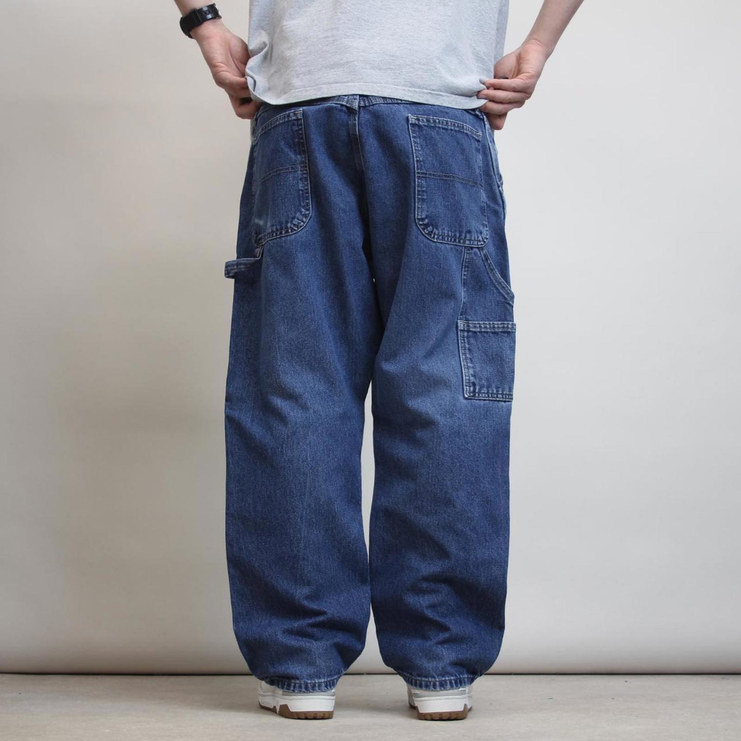 Wrangler carpenter jeans W38 L29 blue baggy denim y2k skater cargos patch logo