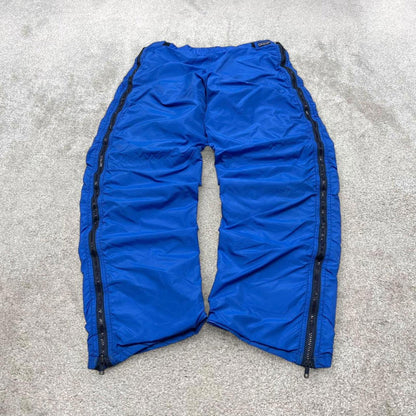 Blue Patagonia tracksuit bottoms Large y2k style technical fleece lined hiking trousers outdoors