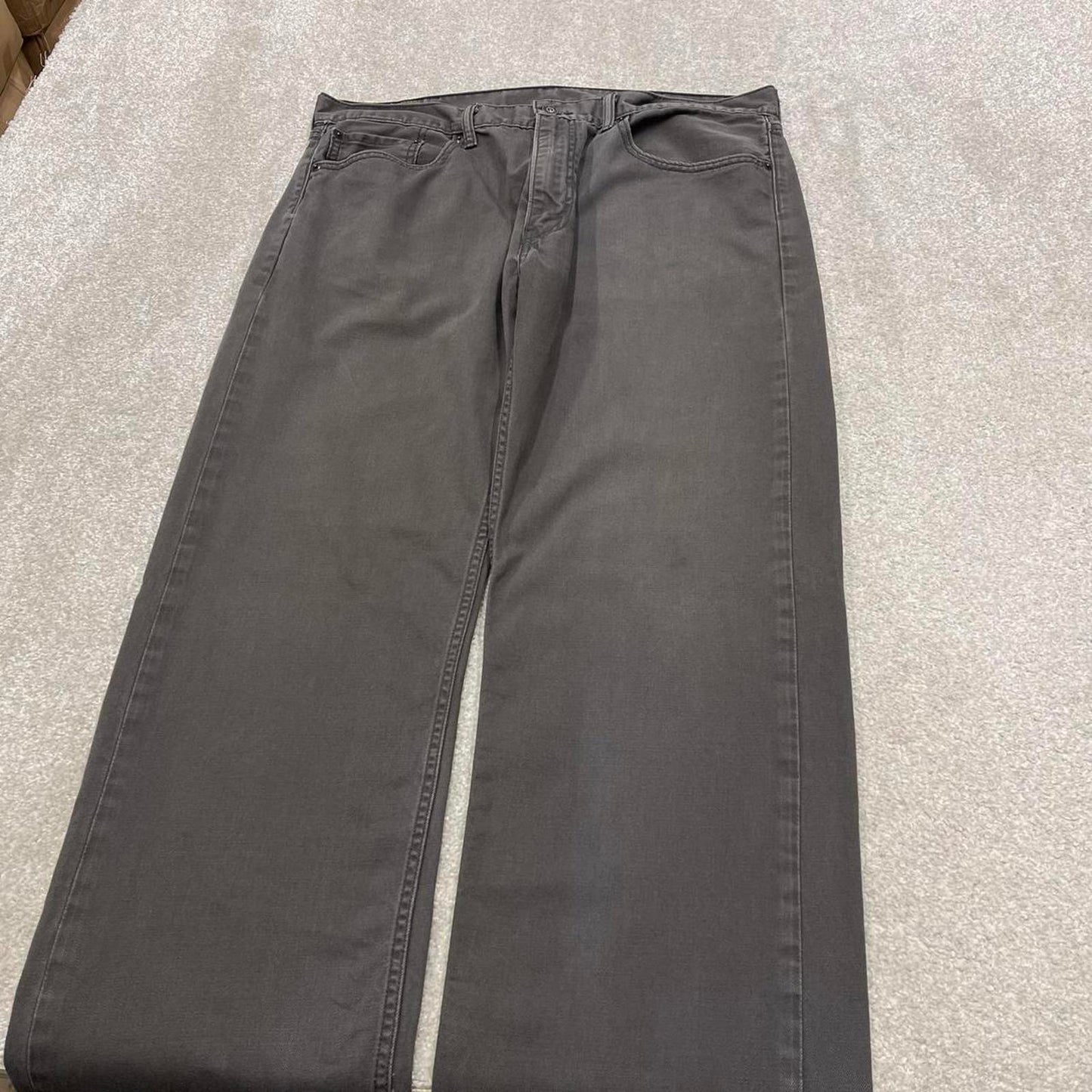 Y2K 00s Levi’s 505 jeans grey Straight leg denim pants red tab logo