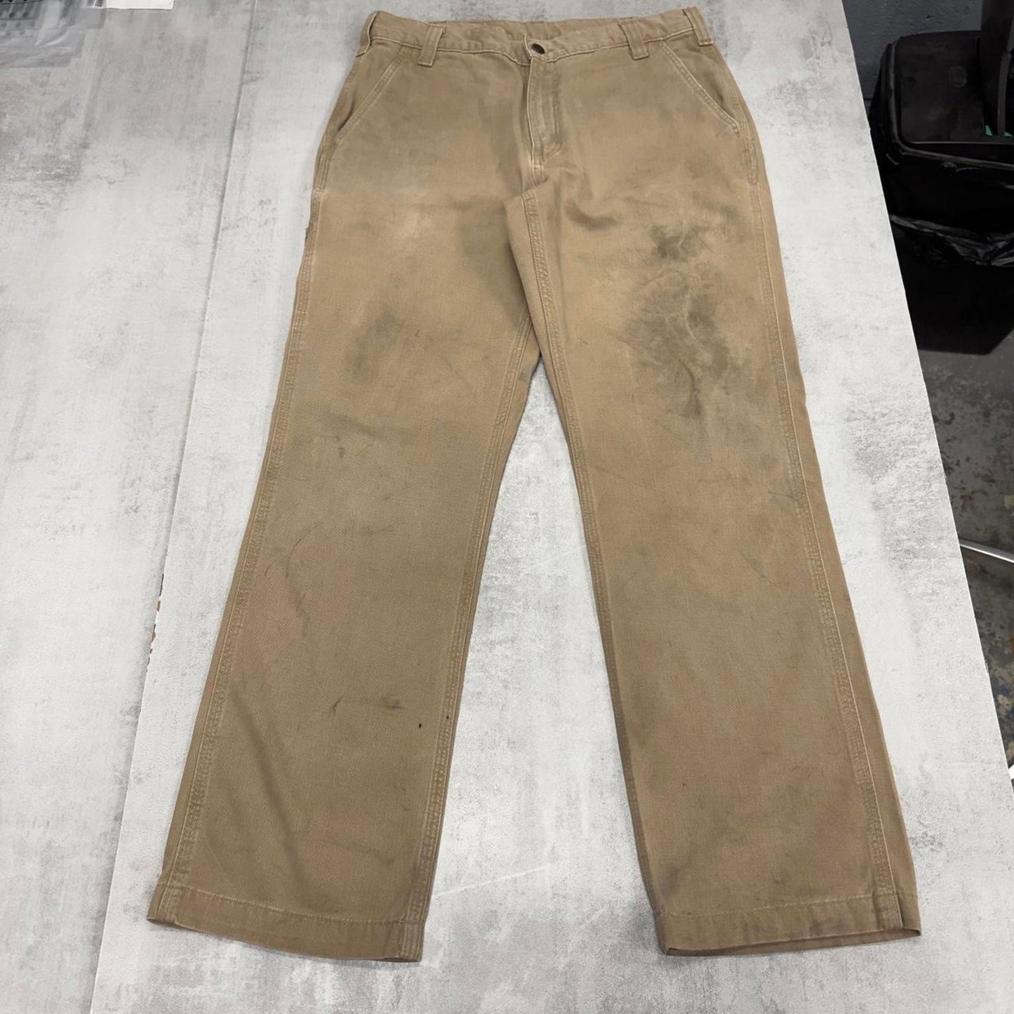 Carhartt carpenter pants W33L30 tan relaxed 90s style cargos