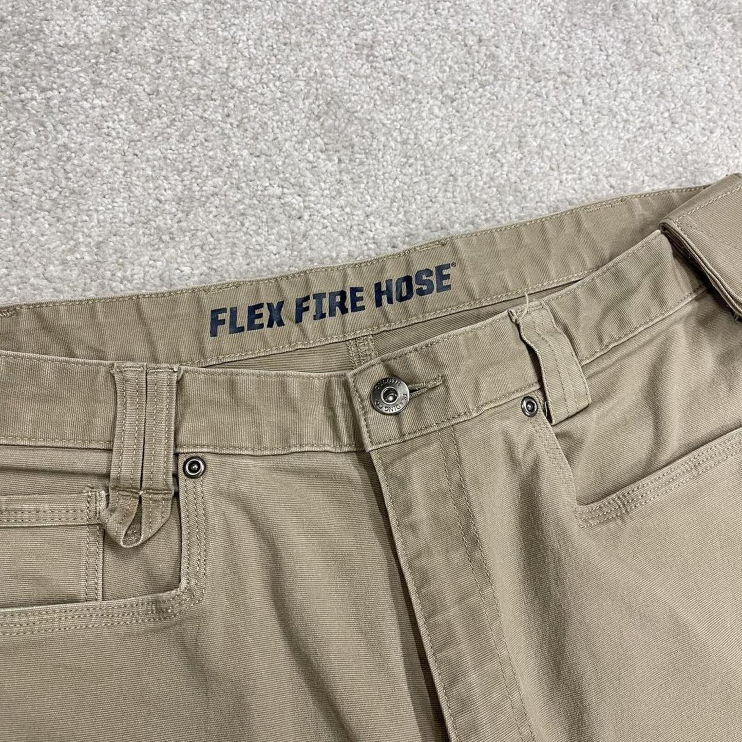 Duluth cargo shorts canvas carpenter Khaki beige Loose canvas skater style summer work shorts