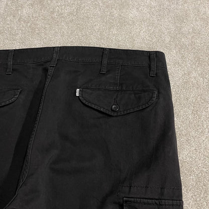 Levi’s cargo pants straight leg y2k W36L30 black Chino style skate work trousers