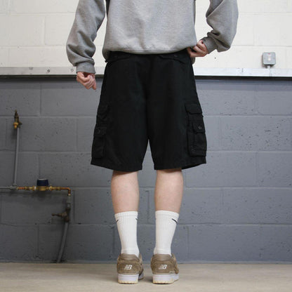 Y2k baggy Lee cargo shorts skater style black Loose chino summer festival shorts
