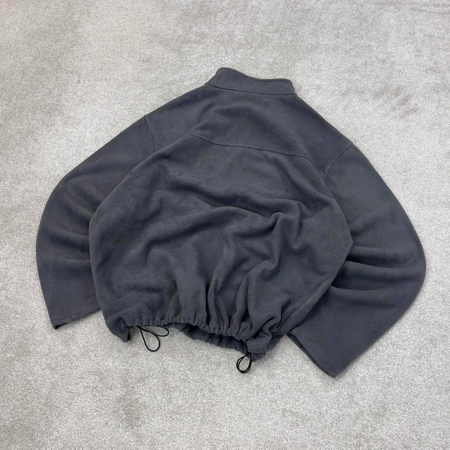 Grey Cabela's technical fleece XL y2k style 1/4 zip autumn adjustable waist