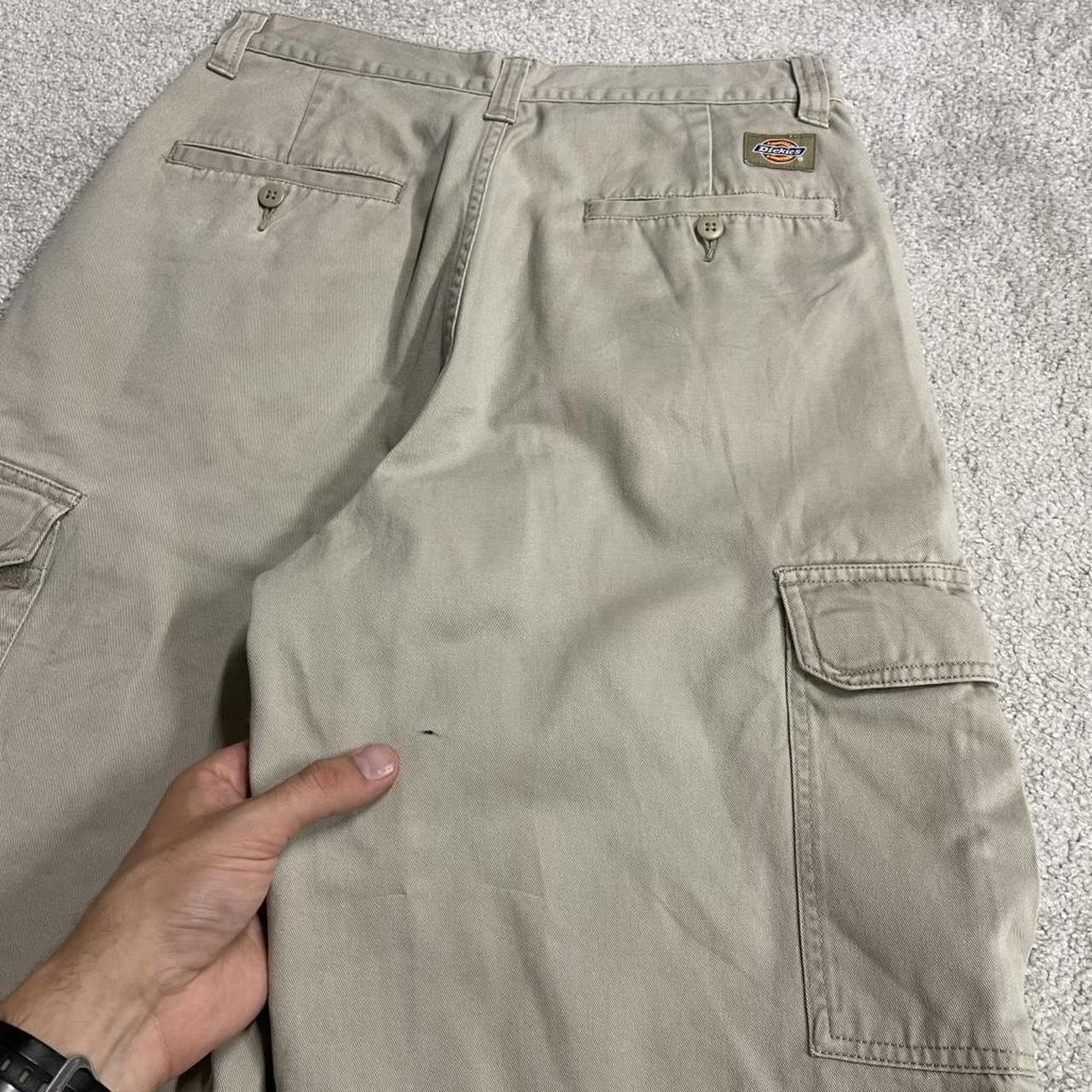 Dickies carpenter chino shorts beige Long chino skater / surf shorts loose festival