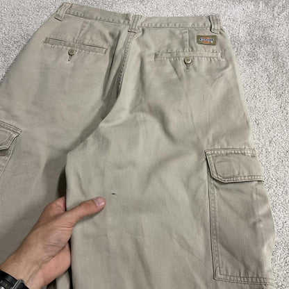 Dickies carpenter chino shorts beige Long chino skater / surf shorts loose festival
