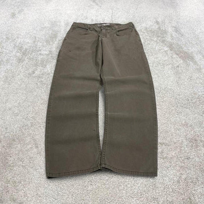 Carhartt cargo jeans canvas work pants grey Relaxed fit workwear utility pants patch logo