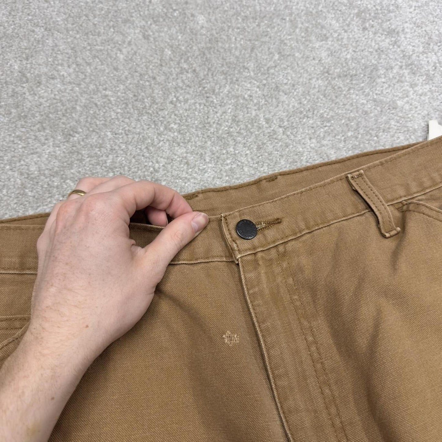 Dickies carpenter shorts cargo jorts tan Loose y2k canvasy cargo summer skate shorts