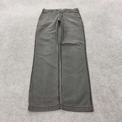 Carhartt carpenter pants relaxed y2k grey khaki Straight leg skater style workwear pants