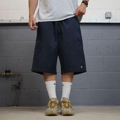 Dickies baggy chino shorts carpenter navy Chino style skater shorts long wide leg festival