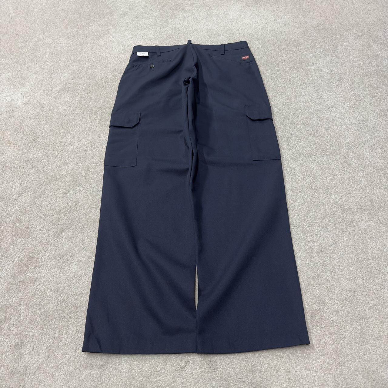 Red Kap chino cargo pants y2k W32L30 navy Straight leg skater workwear pants