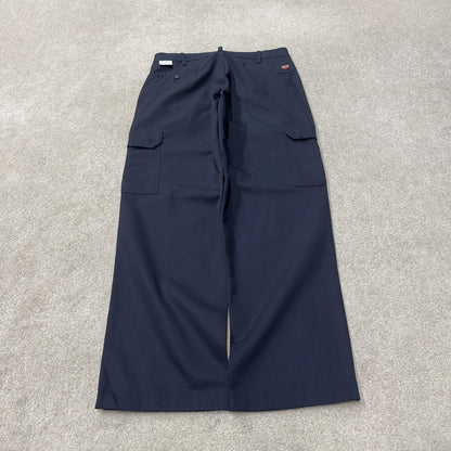 Red Kap chino cargo pants y2k W32L30 navy Straight leg skater workwear pants