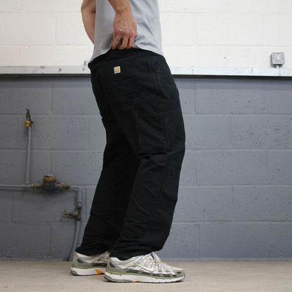 Black Carhartt carpenter jeans size 18 W40L30 women's y2k 90s style cargos