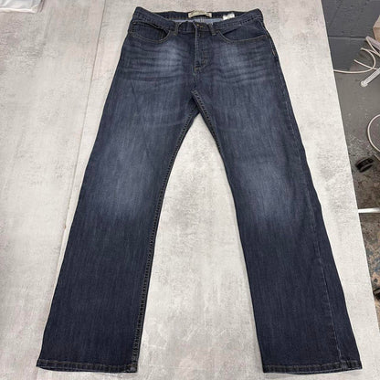 Blue Wrangler jeans W34L30 slim straight fit denim pants