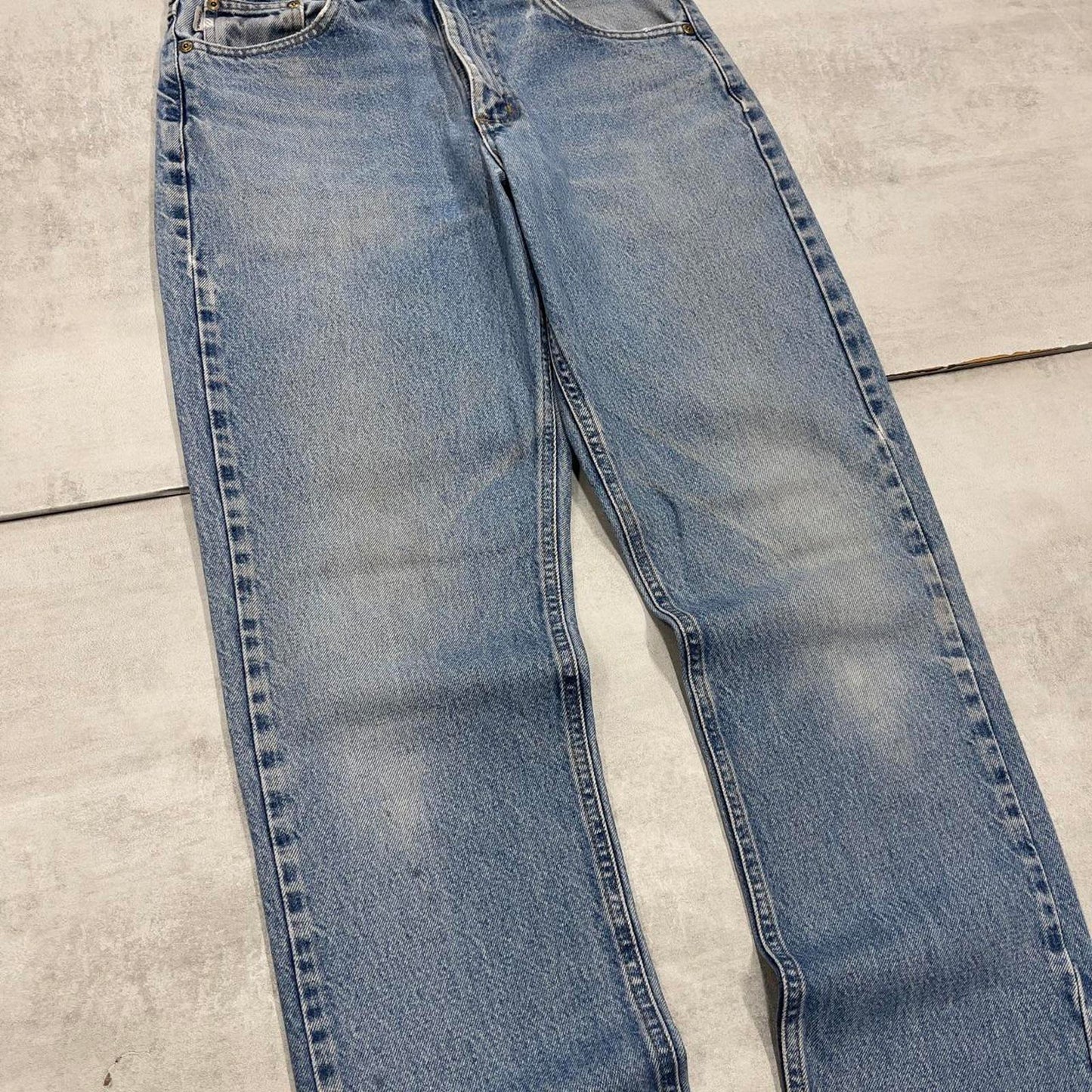 Blue vintage Carhartt jeans W32L34 90s skater style thick denim 5 pocket pants