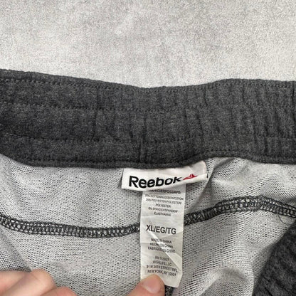 Y2k Grey Reebok joggers XL gym comfy sweatpants print logo