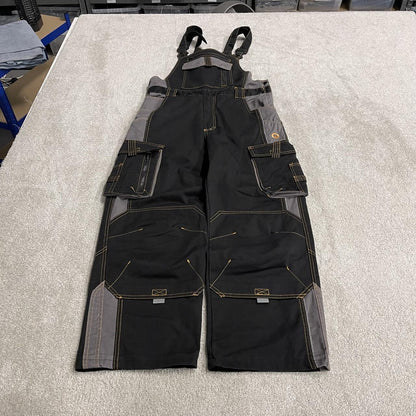 Ardon dungarees y2k workwear overalls black grey Bib & brace utility cargo pants