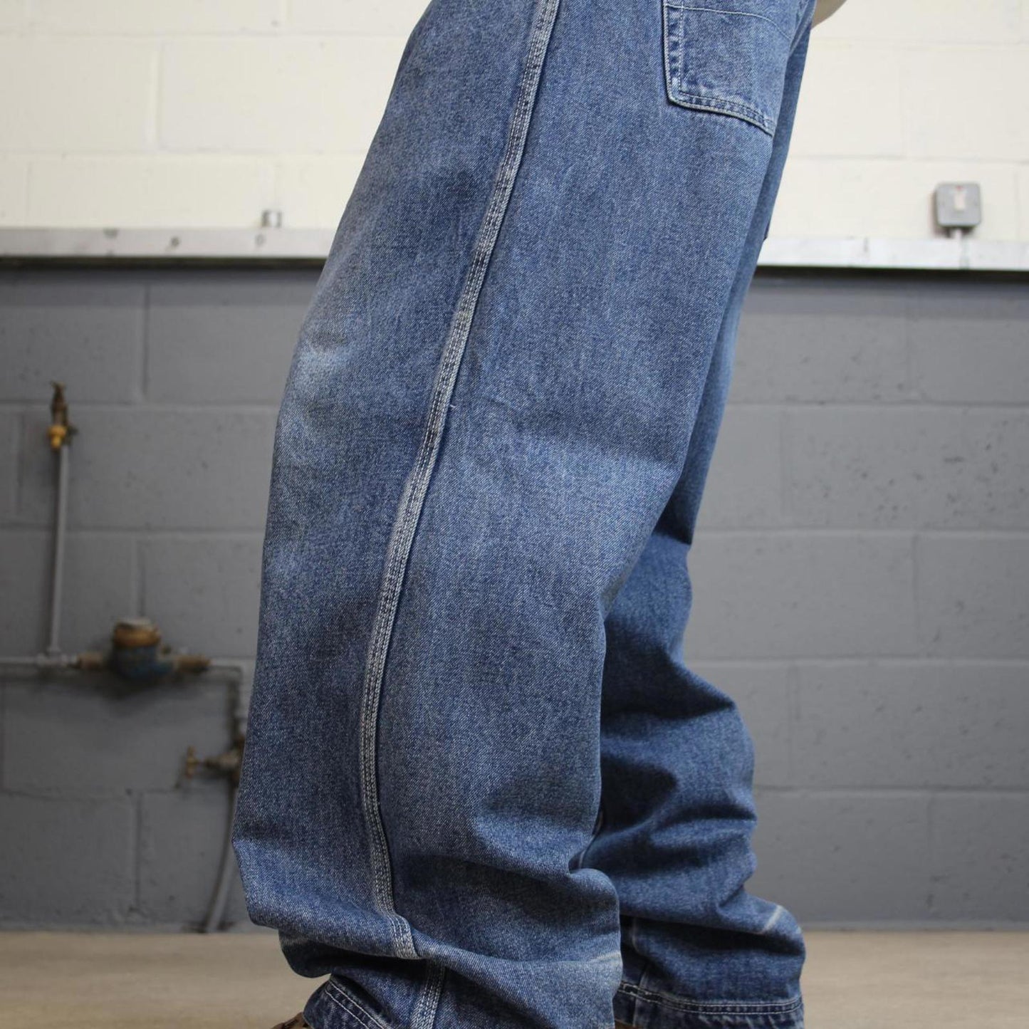 Extra baggy blue PJ Mark jeans W36L32 y2k style wide loose wide leg denim skate pants
