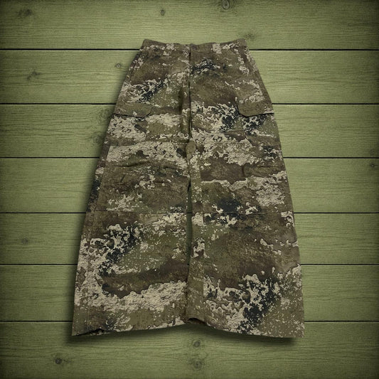 Camo cargo pants y2k utility green loose straight fit Red Head Strata camouflage combat cargos