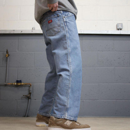Vintage Y2k Dickies work jeans blue Straight leg thick denim skater style workwear pants