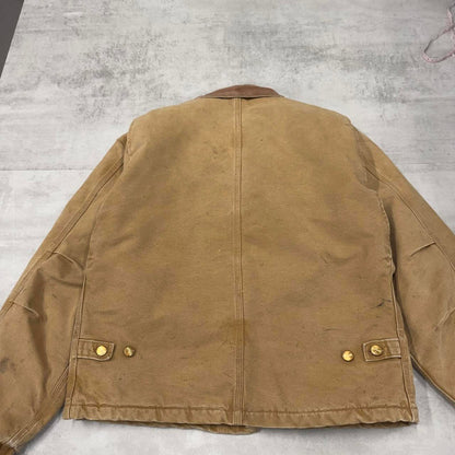 Vintage Carhartt traditional jacket Large boxy cropped workwear Detroit style