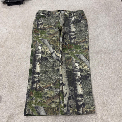 Y2K Mossy Oak camo jeans khaki green Straight leg stretch tree camouflage pants