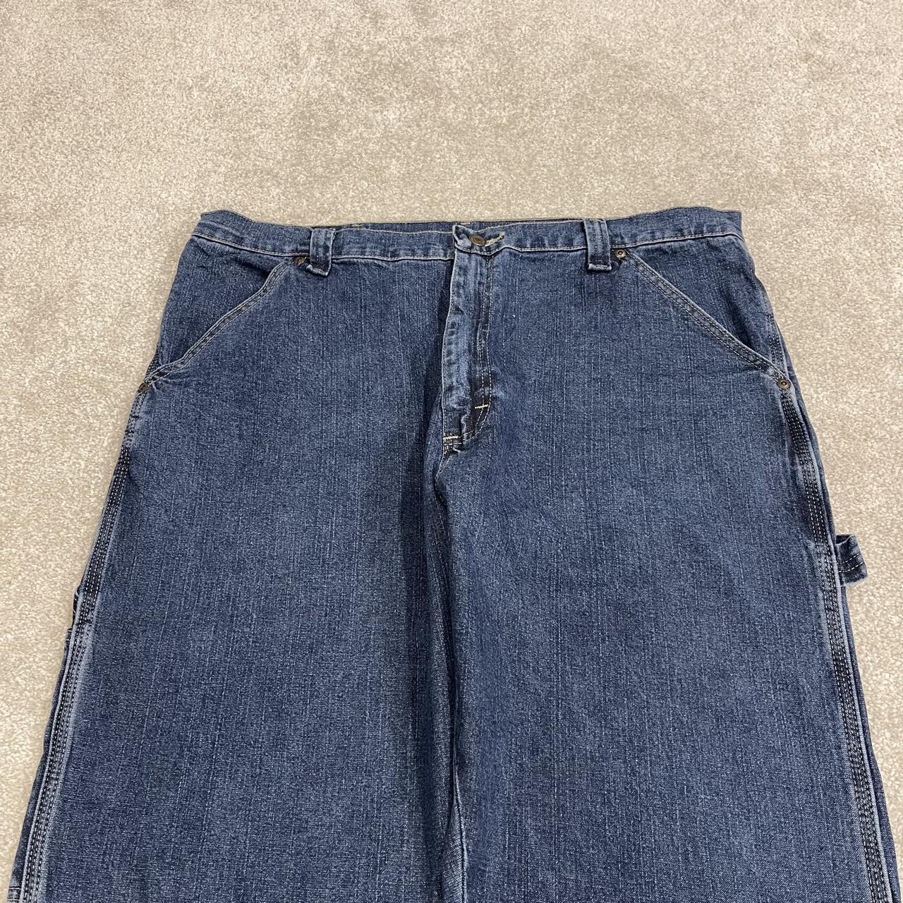 Wrangler carpenter jeans y2k blue denim straight leg skater 2000s style cargo pants