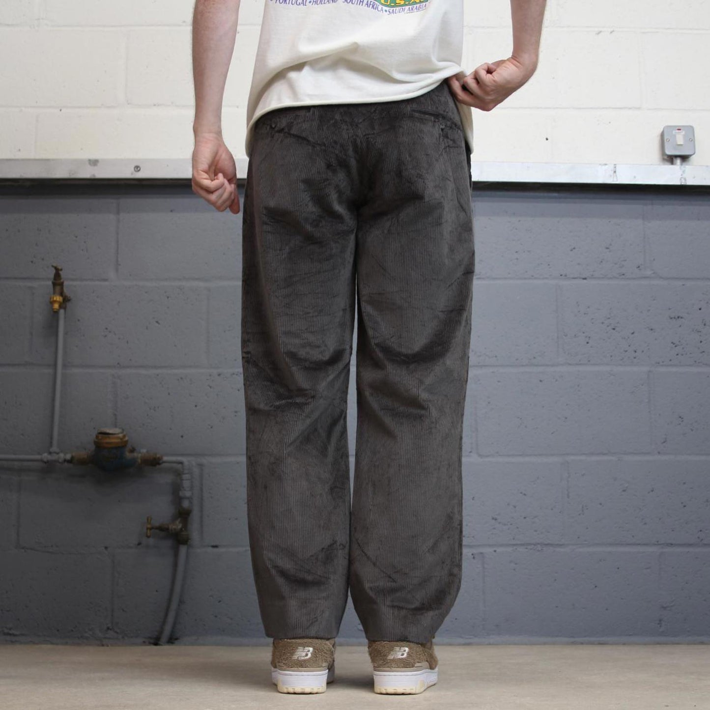 Baggy wide wale corduroy trousers W34L28