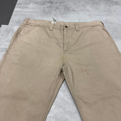 Beige Carhartt carpenter trousers W42L30
