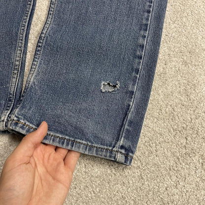 Levi's 505 straight fit jeans y2k blue Regular straight leg denim pants red tab logo