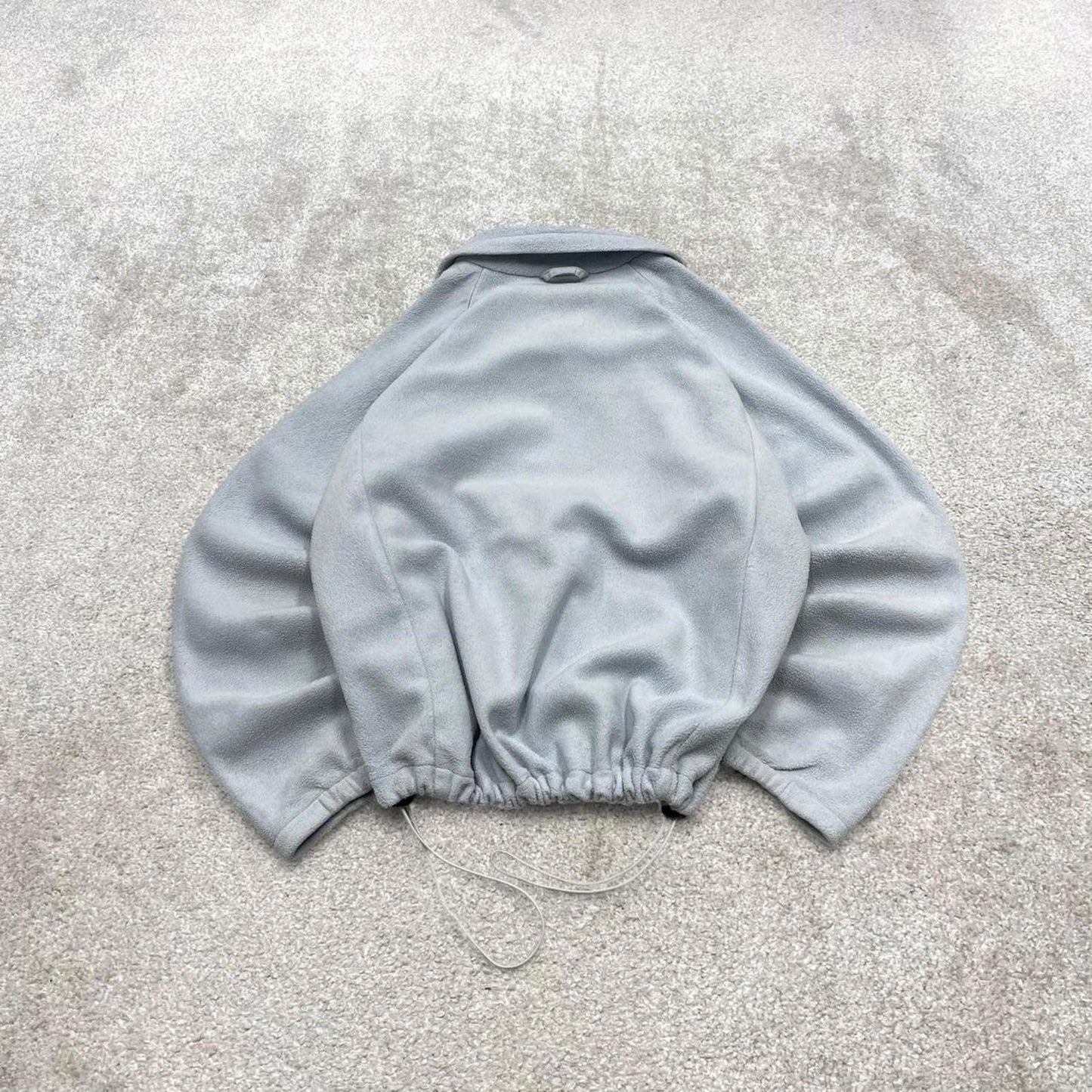 00s Columbia technical fleece M women's blue full zip up y2k style autumn adjustable waist
