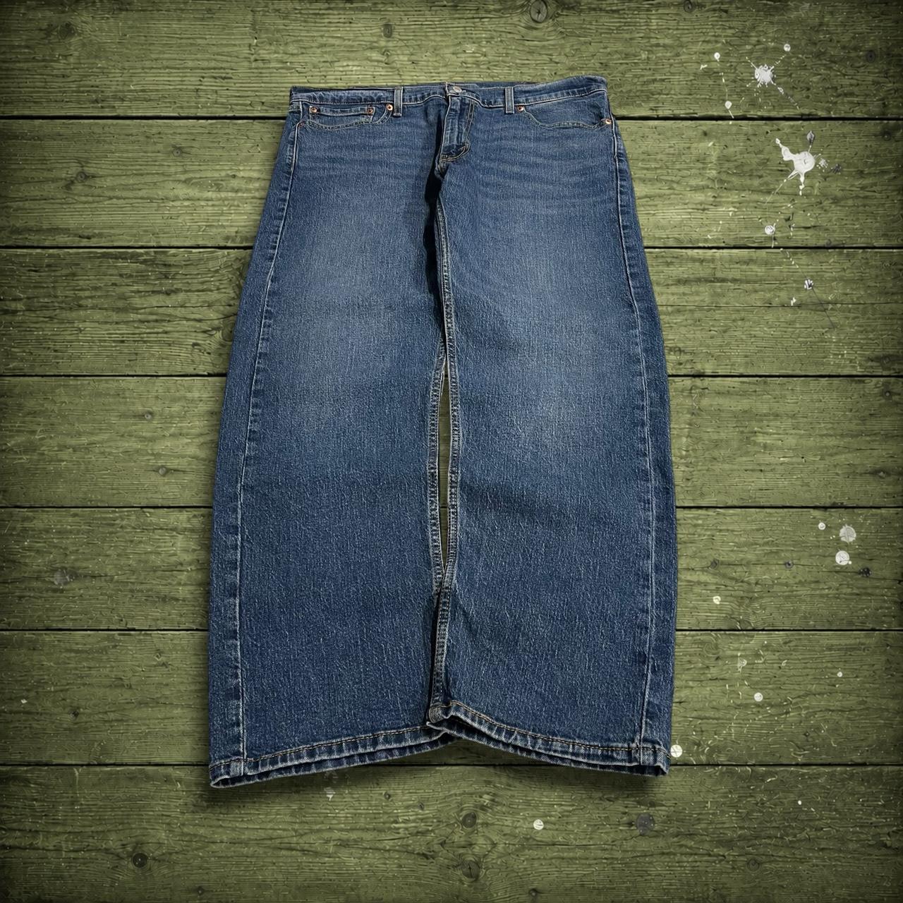 Levi's 505 straight fit jeans y2k blue Regular straight leg denim pants red tab logo