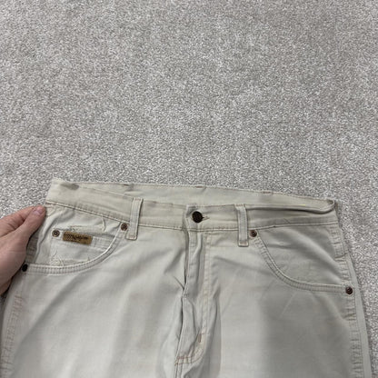 Wrangler straight leg stretch jeans y2k beige
