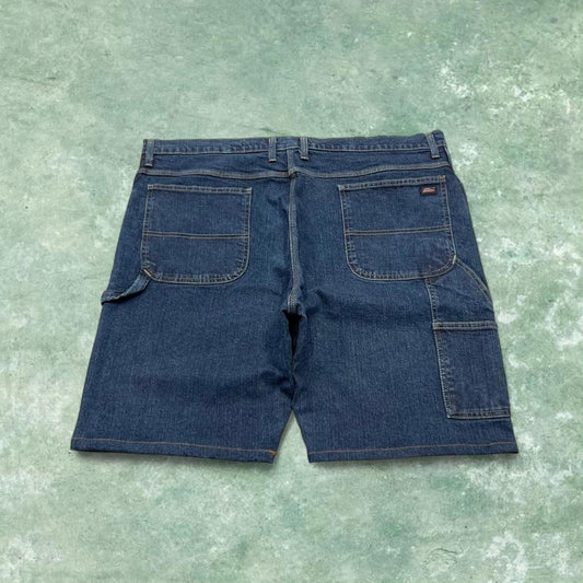 Y2k baggy Dickies denim carpenter jorts loose fit blue Wide leg summer holiday festival shorts