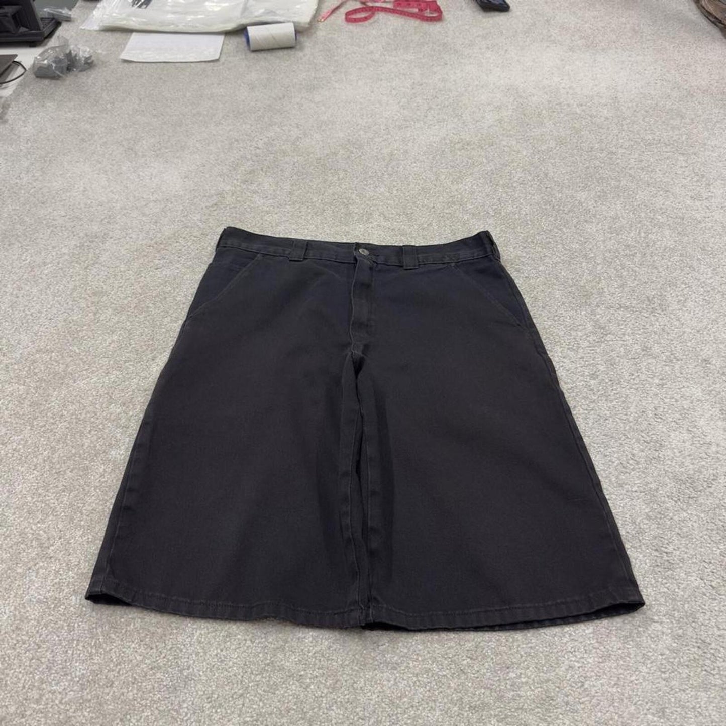 Dickies carpenter shorts black Twill chino skater style shorts loose leg