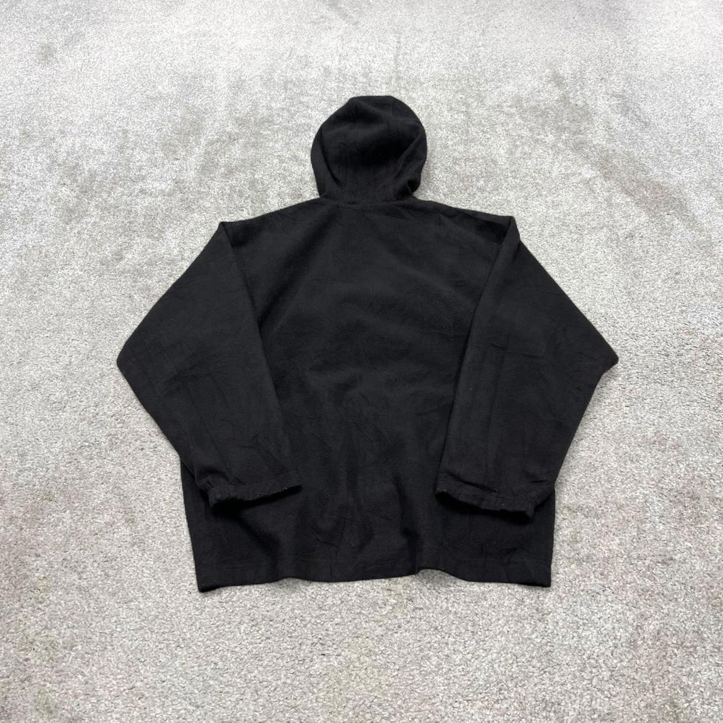 Vintage y2k Nike technical reversible windbreaker jacket black Fleece embroidered swoosh hooded coat