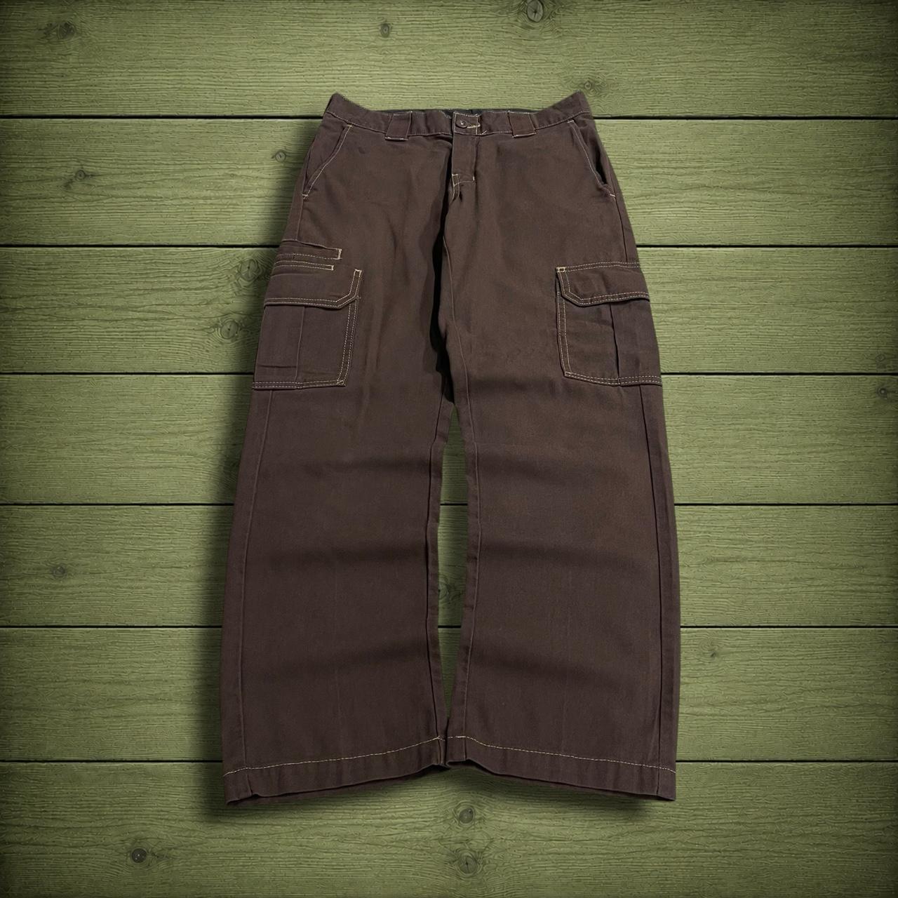 Dickies cargo pants relaxed y2k brown Comfy chino style skate work trousers