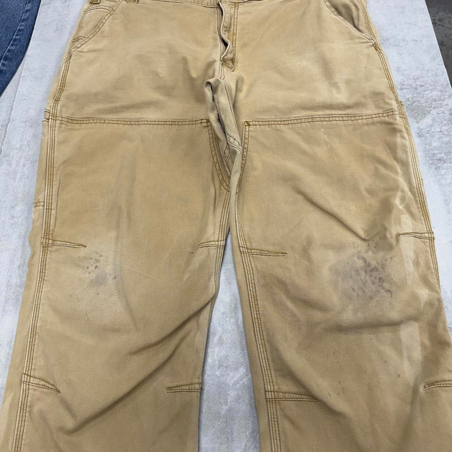 Carhartt double knee carpenter pants W40 L30 loose tan 90s style cargo skater pants