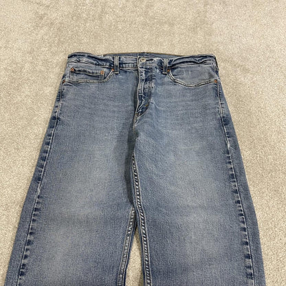Y2K Levi’s 505 jeans straight leg washed blue Straight fit 5 pocket pants red tab logo