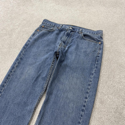 Levi’s 505 jeans Y2K blue denim Levi’s straight leg 2000s style pants red tab logo