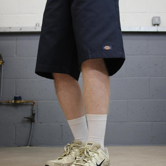 Dickies carpenter shorts long leg navy Twill chino skater style shorts loose long leg
