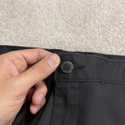 Dickies baggy double knee pants black W38L32 Loose fit chino skate work trousers