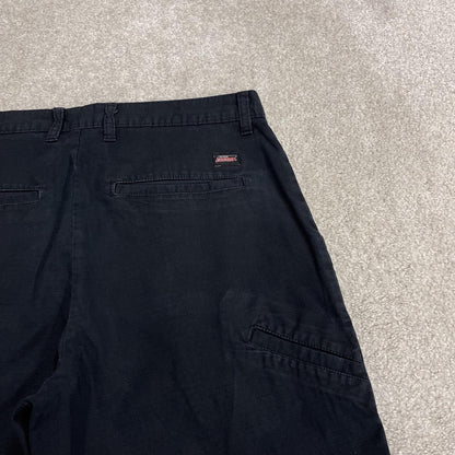 Y2K Dickies utility shorts W32 black Loose lightweight summer carpenter shorts with patch logo