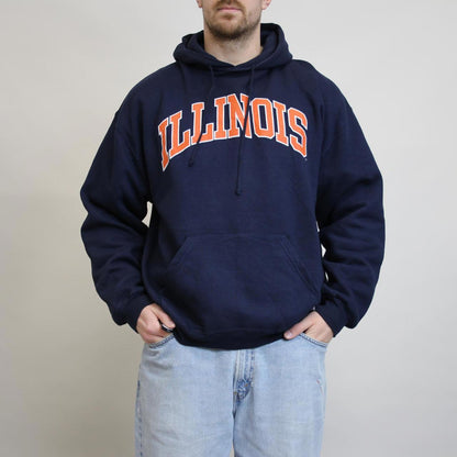 Navy vintage Russell hoodie XL