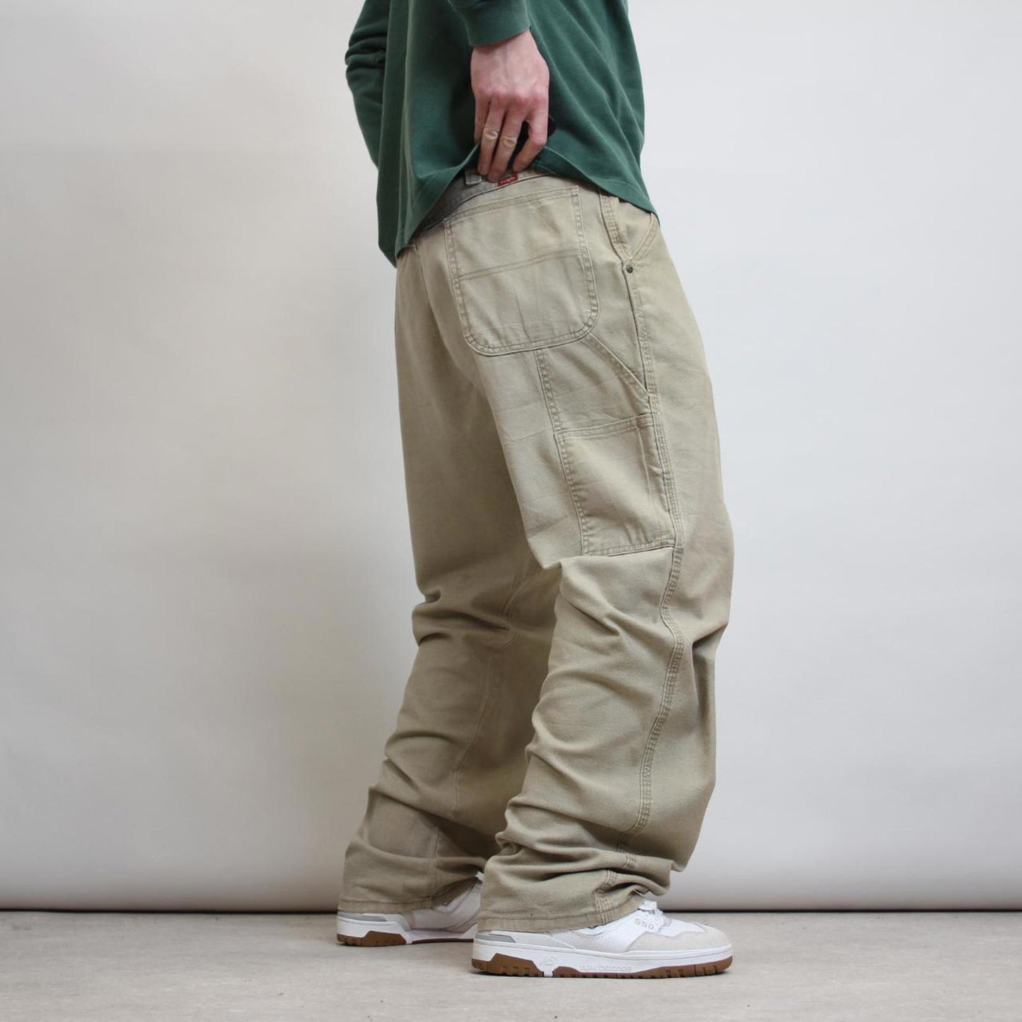 Wrangler carpenter trousers W40L34 loose canvas 90s workwear skate style cargo pants