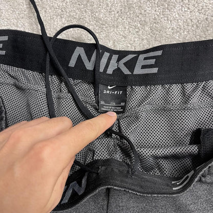 Nike sports shorts y2k loose grey Dri-Fit floaty summer gym shorts