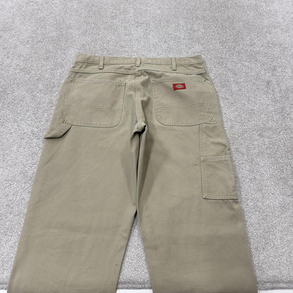 Dickies y2k carpenter pants beige Loose leg 2000s style skater workwear cargos