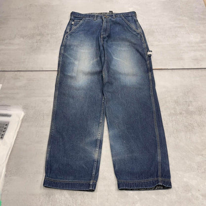 Baggy Snoop Dogg carpenter jeans W34L33 embroidered y2k style rare wide leg